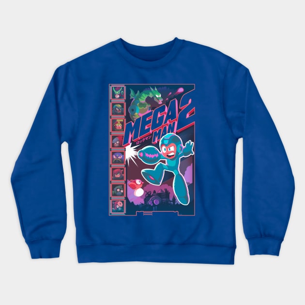 Robot Masters of Mega Man 2 Crewneck Sweatshirt by Crowsmack